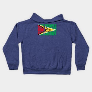 Guyana Motto Flag Kids Hoodie